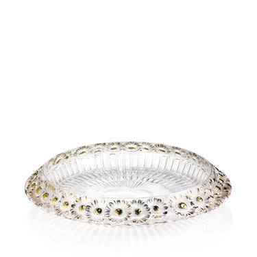 Marguerites Bowl, Clear, Gold Stamped