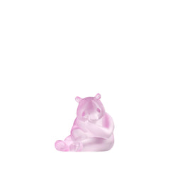 Panda Sculpture, Pink Luster