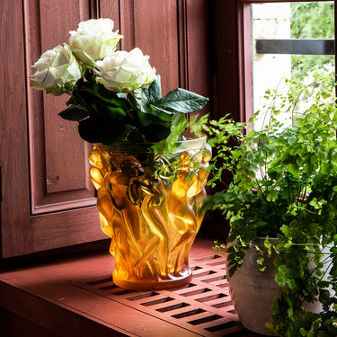 Bacchantes Vase, Amber