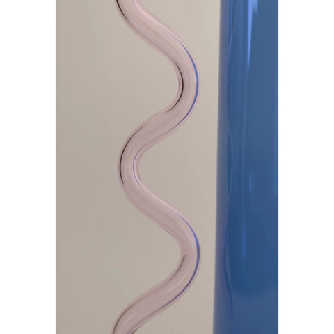 Wave Pitcher, Blue/Pink