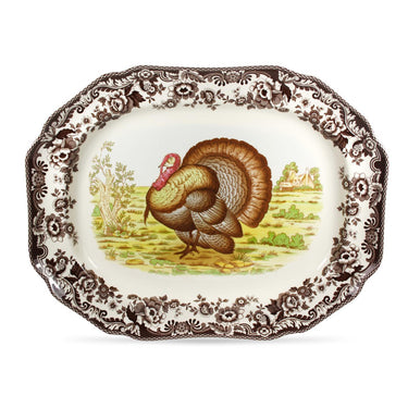 Woodland Turkey Serveware, Set of 3