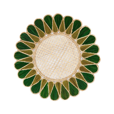 Drops Placemat, Set of 4, Dark Green