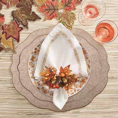 Fall Frolic Napkin Ring, Set of 4