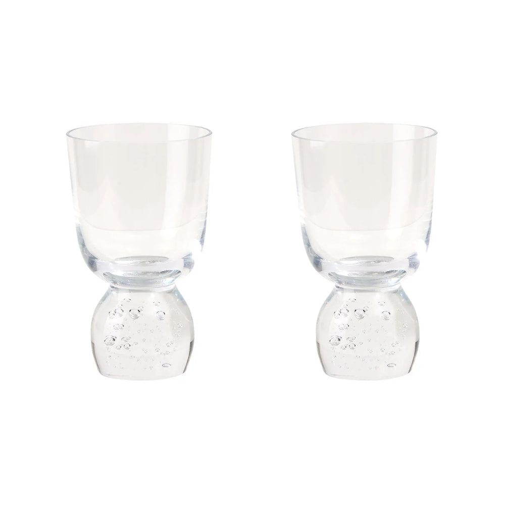 Bubble Glass Tumblers, Set of 2