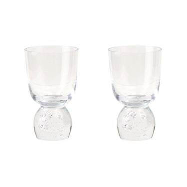 Bubble Glass Tumblers, Set of 2