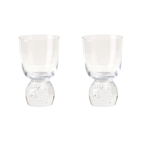 Bubble Glass Tumblers, Set of 2