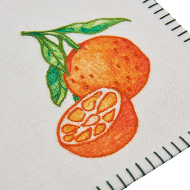 Still Life Embroidered Linen Placemats, Set of 4