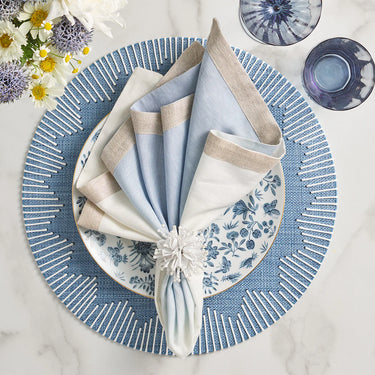 Dream Weaver Placemat, Blue & White, Set of 4