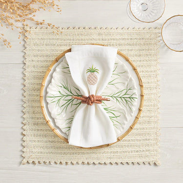 Vista Placemat, Ivory & Beige, Set of 4