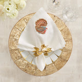 Gobble Napkin in White & Multi, Set of 4