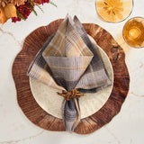 Coil Napkin Ring in Brown, Set of 4