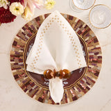 Diadem Placemat in Brown & Multi, Set of 2