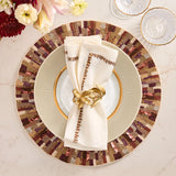Diadem Placemat in Brown & Multi, Set of 2