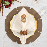 Gobble Napkin in White & Multi, Set of 4