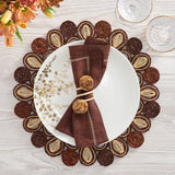 Marisol Placemat in Brown & Natural, Set of 4