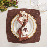Whistler Placemat in Brown & Gold, Set of 4