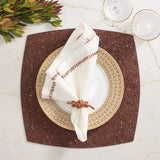 Whistler Placemat in Brown & Gold, Set of 4