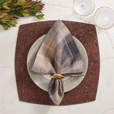 Whistler Placemat in Brown & Gold, Set of 4
