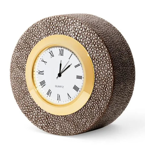 Shagreen Desk Clock