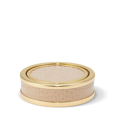 Classic Croc Leather Coaster, Set of 4