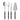 Bistrot Hostess Set, Black