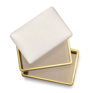 Piero Leather Large Stacked Jewelry Box, Small