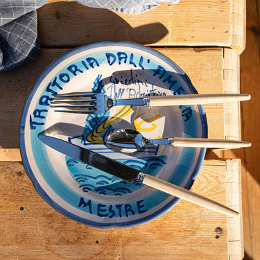 Jonc Five Piece Place Setting, Light Wood