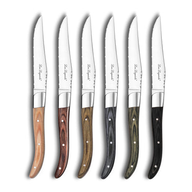 Louis Assorted Steak Knives, Set of 6