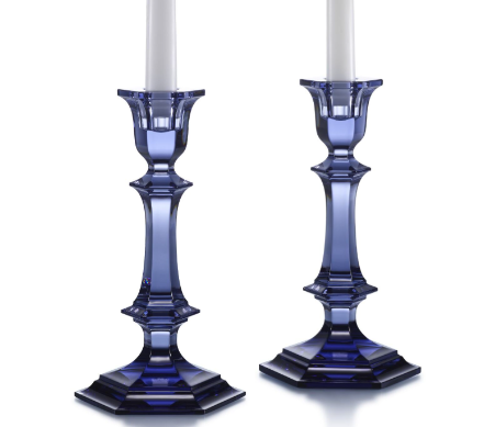 Harcourt Candle Holders, Midnight, Set of 2