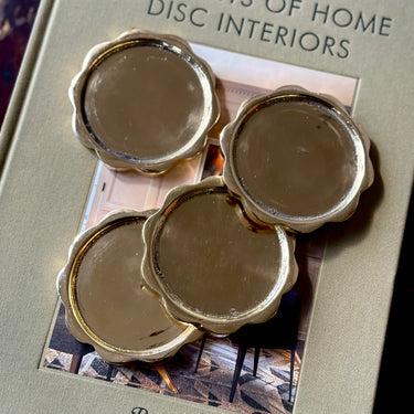 Sun Coaster, Brass, Set of 4