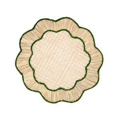 Breezy Placemat, Set of 4, Natural/Green