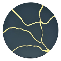 Lacquer Placemat, Crack, Black
