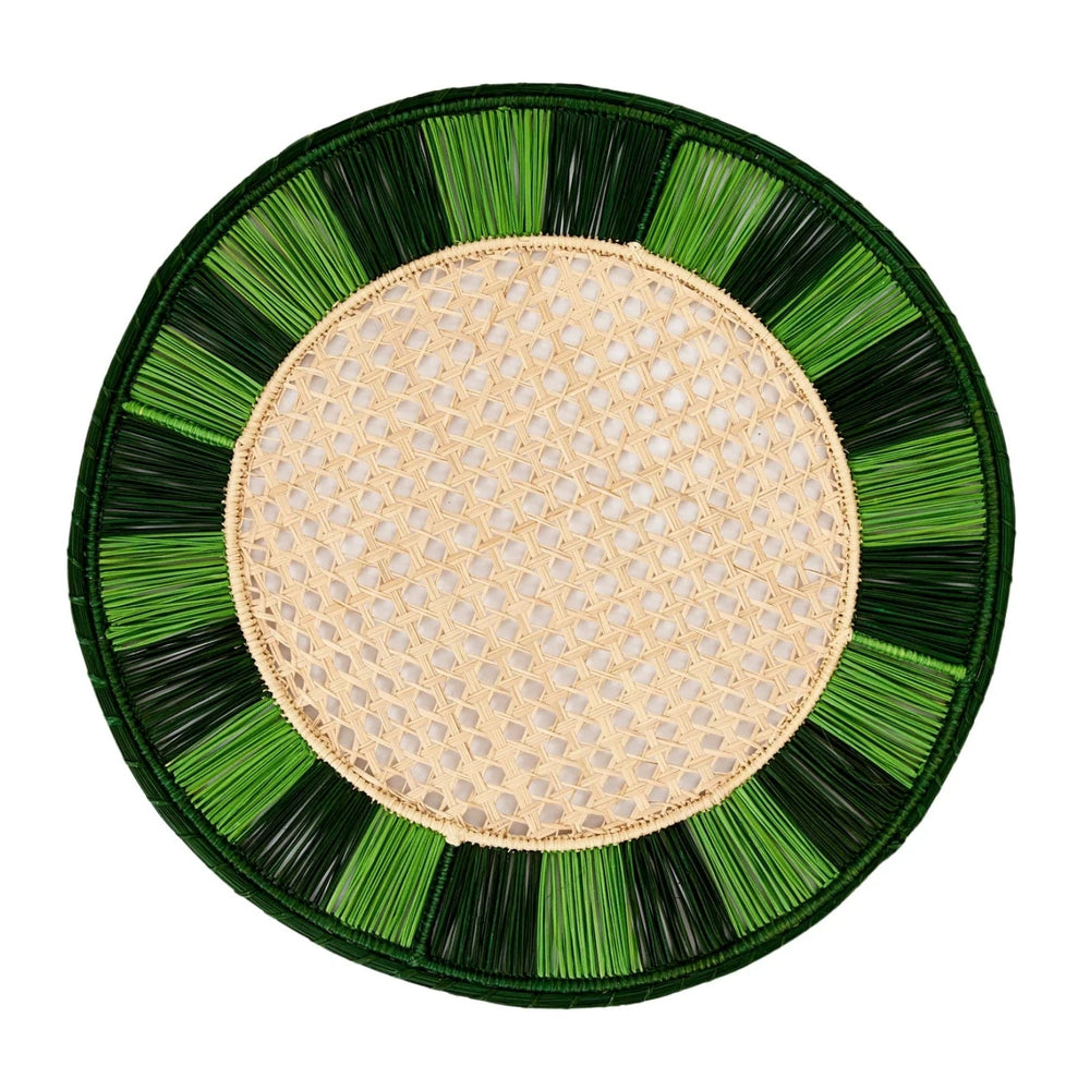 Twist Placemat, Set of 4, Green