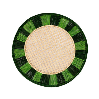 Twist Placemat, Set of 4, Green