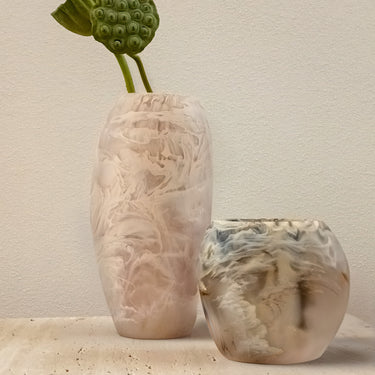 Oceana Tall Vase, Large, Blush