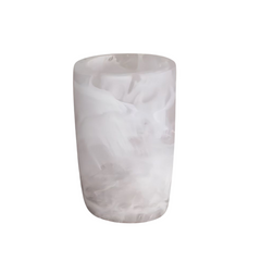 Arila Vase, Small, White Swirl