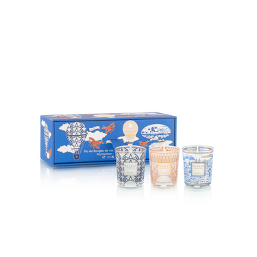 Trio Travel Candles, Manhattan, Paris & Mykonos