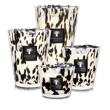 Pearls Black Candle, MAX 35, 13.8"