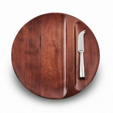 Sierra Divided Wood Tray With Knife