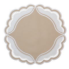 Oyster Faux Leather Placemats, Set of 2