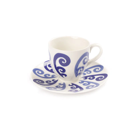 Athenee Two Tone Peacock Coffee or Tea Cup