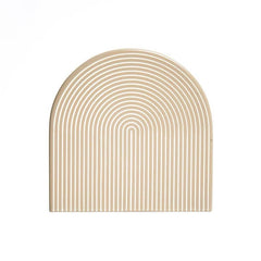 Lacquer Stripe Coasters - Gray & White
