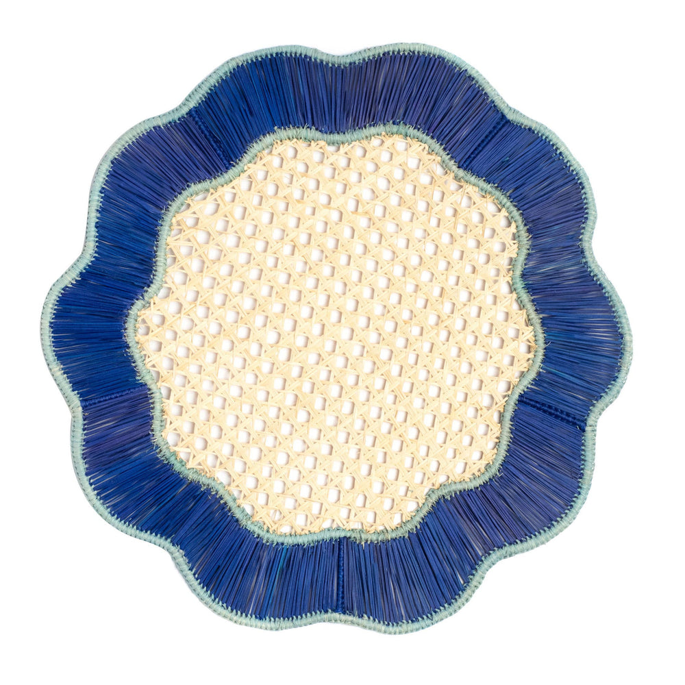 Breezy Fall Placemat, Cobalt/Sky Blue