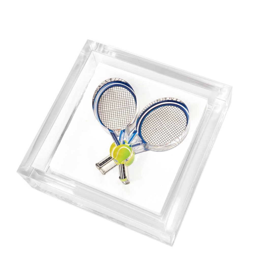 Cocktail Napkin Holder, Tennis Racquets