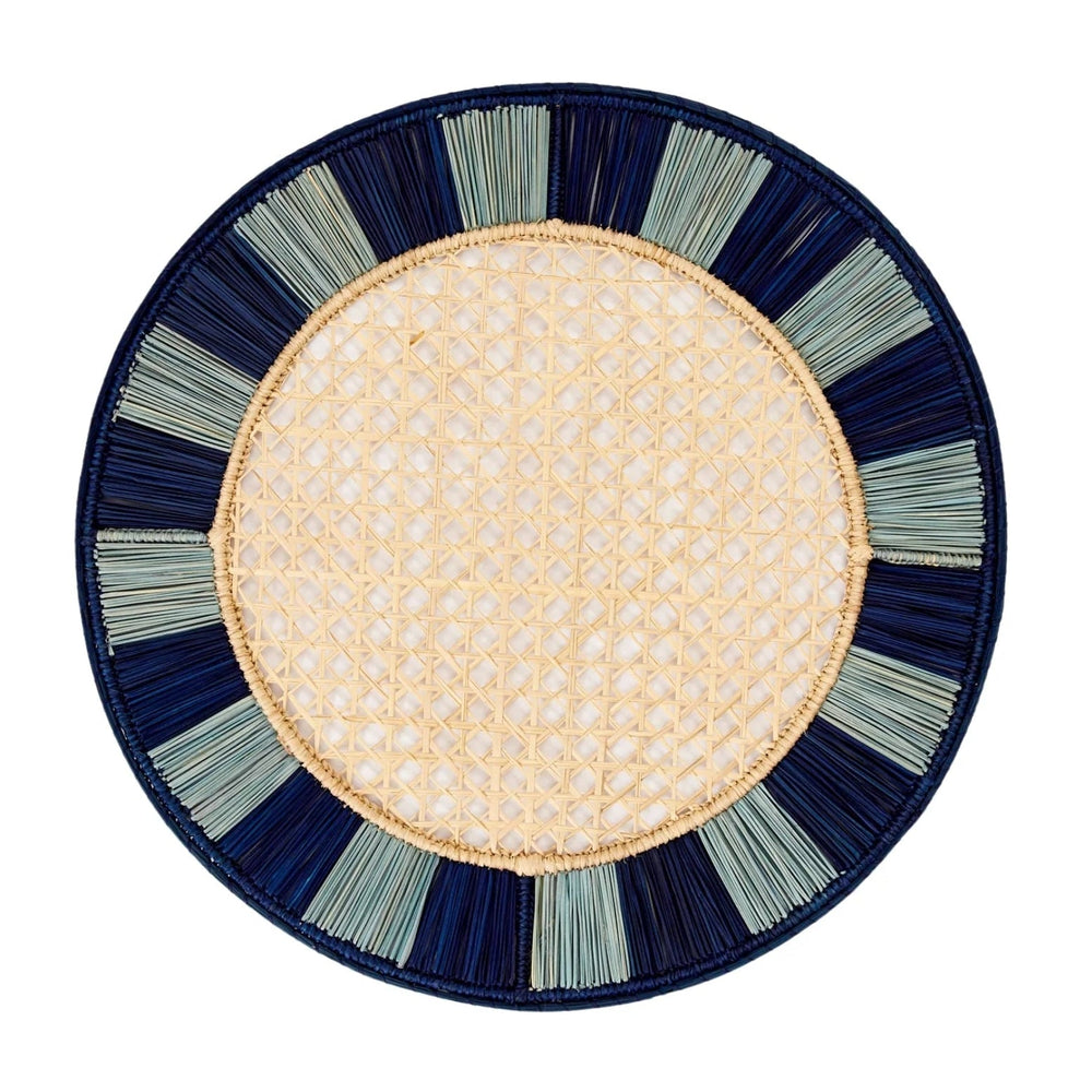 Twist Placemat, Set of 4, Navy
