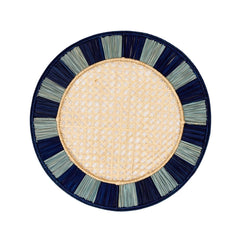 Twist Placemat, Set of 4, Navy