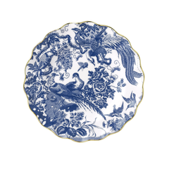 Aves Blue Fluted Dessert Plate