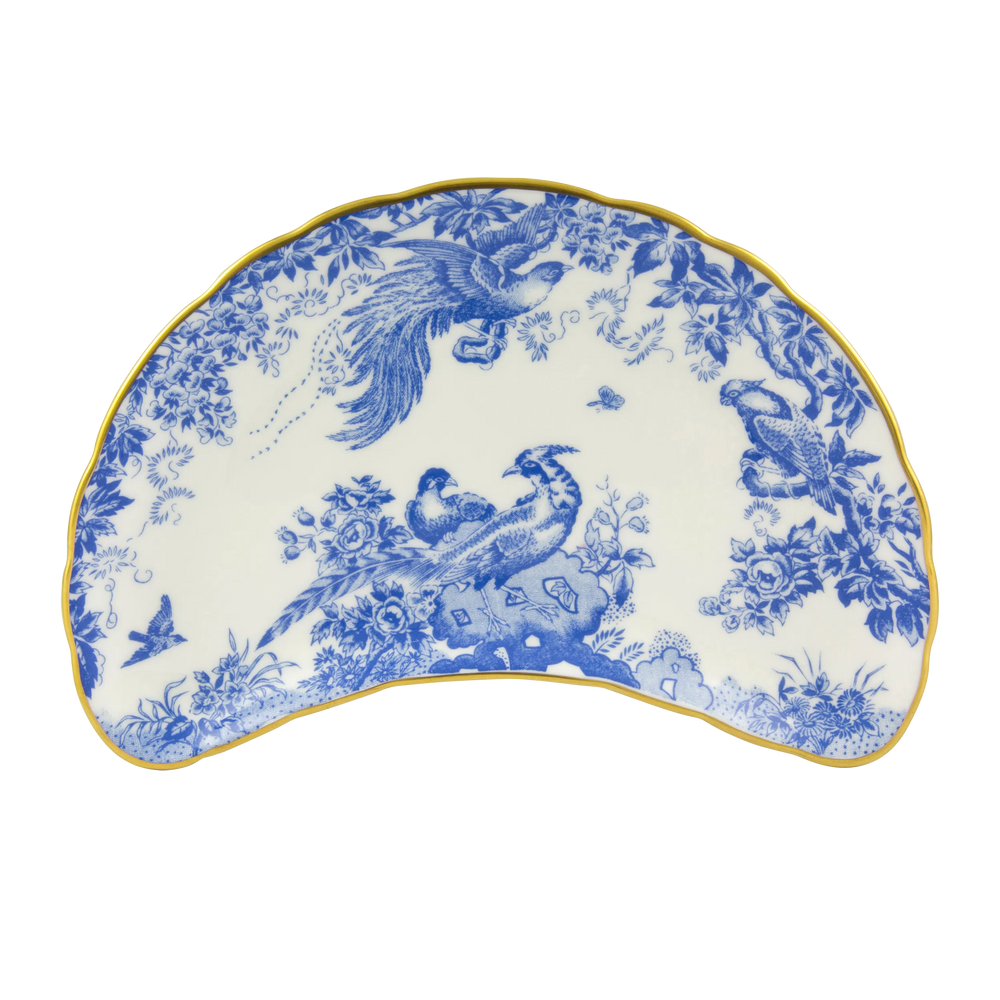 Aves Blue Crescent Salad Plate