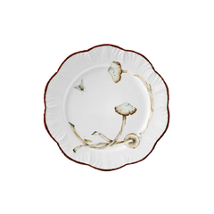 Les Champignons Hand Painted Salad/Dessert Plate