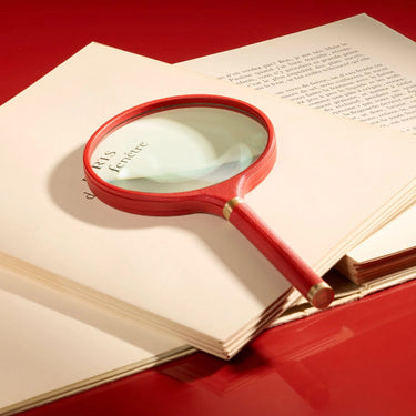 Archival Magnifying Glass, Red
